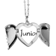 thumbnail image 1 of Black single words Junior Alas de ángel collar colgante regalo de moda Unbranded M, 1 of 3