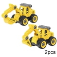 thumbnail image 2 of Godderr 3-9 Year Kids Toddler Construction Car Toys 2PCS Boys Disassembly Car Toys Friction-Powered Toys Car, 2 of 8