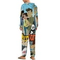 thumbnail image 3 of Wild Kratts Womens Mens Hooded Jumpsuit - Zip Up One Piece Pajamas Soft Cozy Winter Warm Plush Loungewear, 3 of 8