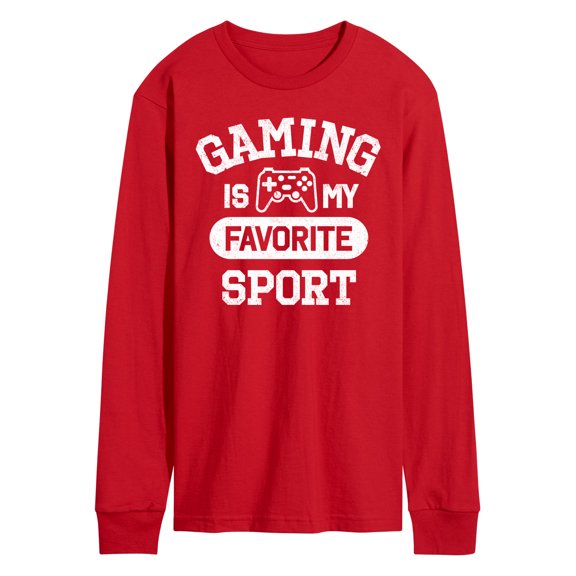Instant Message - Gaming Is My Favorite Sport - Men's Long Sleeve Graphic T-Shirt