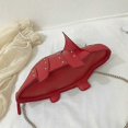 thumbnail image 4 of Women Fashion Dinosaur Shape PU Leather Rivet Chain Crossbody Shoulder Bag Girl, 4 of 5