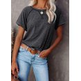 thumbnail image 2 of Sherrylily Women Short Sleeve Crewneck T Shirts Side Split Tees Casual Loose Fit Tops S-2XL, 2 of 4