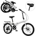 TFCFL 20 Inch Folding Bike, Foldable Bicycle with 7 Speed Gears,Height