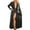 Black, variant on GDREDA Valentine Day Lingerie for Women Sexy Long Silk Kimono Dressing Gown Lace Lingerie Bath Robe Black,S