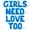 Blue, variant on Letter Balloons - GIRLS NEED LOVE TOO 16" Inch Alphabet Letters Foil Mylar Balloon Pride Day Party Banner (Pink)