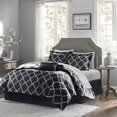 thumbnail image 1 of Madison Park MPE10-121 Essentials Merritt Complete Bed & Sheet Set Queen black,Queen, 1 of 6
