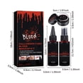 thumbnail image 3 of Halloween Fake Blood Makeup Kit,3-in-1 Liquid Spray and Scar Paste,Realistic Special Effects Face Paint for Horror Parties,Costume Decoration, 3 of 6