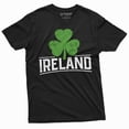 thumbnail image 3 of Men's Ireland T-shirt Irish Patriotic holiday shirt Clover shamrock tee Erie St Patricks day Tee (Large Military Green), 3 of 7
