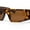 Tortoise - Brown, variant on Womens Exaggerated Thick Temple Mod Narrow Rectangle Plastic Sunglasses White - Brown Pink