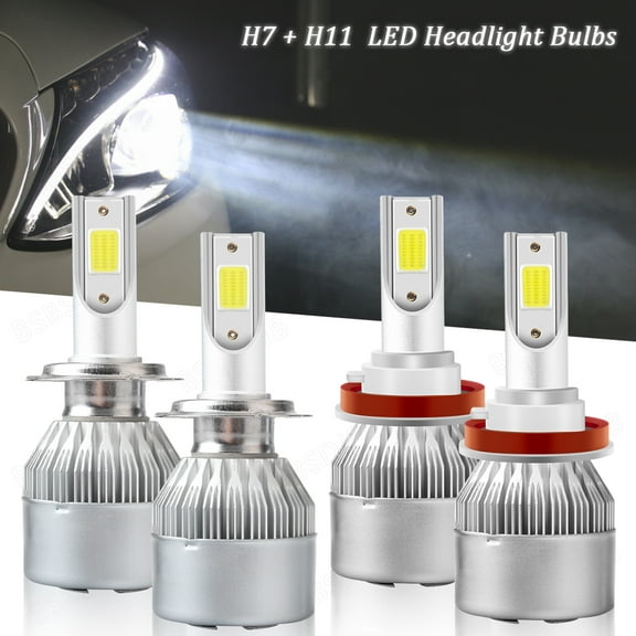 For Kia Optima 2011 2012 2013 Combo LED Headlight High Low Beam Bulbs Kit 6000K