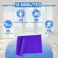 thumbnail image 4 of BESTSKY Stretch Bands for Exercise,59.06"*5.91"*0.14" Repeated Serviceable Stretch Bands for Exercise,0.15Lb Tpe Stretching Strap,Purple, 4 of 7