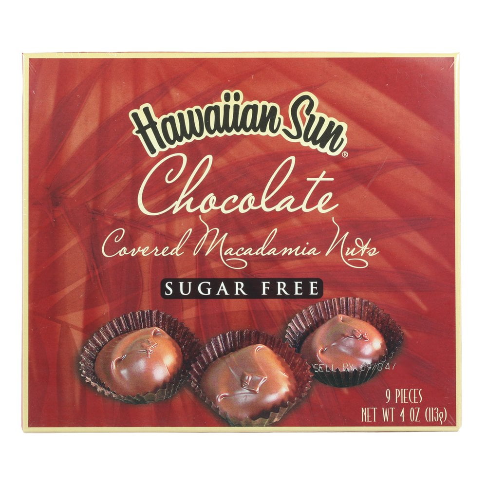 Hawaiian Sun SUGARFREE Chocolate Covered Macadamia Nuts 4 Oz Walmart
