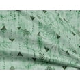 thumbnail image 4 of oneOone Rayon Light Mint Green Fabric Texture & Triangle Geometric Fabric For Sewing Printed Craft Fabric By The Yard 56 Inch Wide, 4 of 5