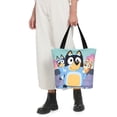 thumbnail image 5 of Kowoue Bluey Pattern Tote Bag Aesthetic Shoulder Bag, Grocery Tote with Shoulder Straps, Large Collapsible Tote with Protective Foam Lining, 5 of 6