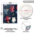 thumbnail image 3 of Acrylic Tray 15.7*11.8*1.9 Inch Transparent Tray Food Tray Tea Cup Tray Serving Trays Cosmetics Storage Kitchen Table Bathroom Sundry Storage Christmas Flowers Are Colorful, 3 of 7