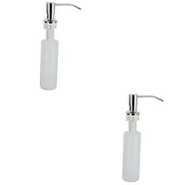2 Count Press Automatic Soap Dispenser for Kitchen and Bathroom Use