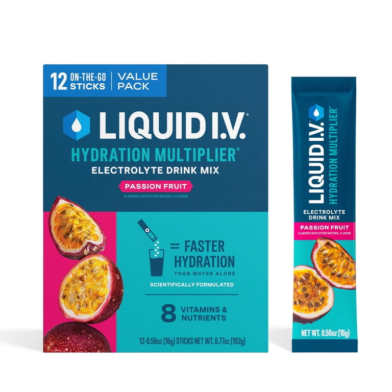 Liquid I.V. Passion Fruit Powder Mix, 12 Packets photo 2