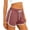 Wine, variant on Hurxie Womens Athletic Shorts Running Color Block Dolphin Shorts with Pockets and Drawstring Purple,2XL