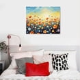 thumbnail image 4 of JRXY Floral Canvas Wall Art Decor Abstract Flower Pictures Print on Canvas for Living Room Colorful Wideflower Painting for Bedroom Watercolor Artwork for Bathroom Kitchen Office Home 20x16in 16x12in, 4 of 4