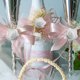 thumbnail image 5 of Flores falsas de 3,5 cm, decoraciones de bricolaje, flores de imitación para fiesta de boda (blanco), 5 of 6
