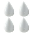 thumbnail image 2 of Cateissary 4 Uds. Ganchos de gota de agua modernos de resina, perchero creativo montado en la pared, ganchos de gota de agua creativos Decoración del hogar blanco l, 2 of 6