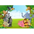 thumbnail image 3 of GreenDecor 7x5ft The Animal World photography Backdrop Background studio prop, 3 of 5