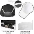 thumbnail image 2 of TAGVO 2 Packs Unisex Quick Dry Baseball Cap Hat, Fashion Lightweight Foldable Breathable Outdoor Sports hat Baseball Cap, Reflective Adjustable Sun Hat, for Men and Women Running Climbing Hiking, 2 of 7