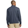 thumbnail image 2 of Port Authority ® Interlock 1/4-Zip. K807 - Estate Blue Heather/ Charcoal Heather Size 2XL, 2 of 6
