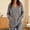 Gray, variant on Wrap Surplice V Neck Tops for Women Long Sleeve Casual Blouses Ruched Side Dressy Shirts Elegant Basic Fall Blouses Gray M