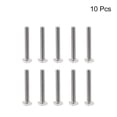 thumbnail image 3 of Square Head Bolt, 10 Pack M6x45mm 304 Stainless Steel Grade C Square Screws, 3 of 5