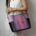 thumbnail image 3 of MKF Collection Bonita Women's Tote Bag with Wristlet Wallet, Rainbow Vegan Leather Solid 2Pcs Shopper Purse Handbag Set by Mia K -, 3 of 6