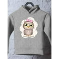 thumbnail image 3 of Owl With A Bow Hoodie Toddler -Image by Shutterstock,  4 Toddler, 3 of 4