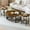 Brown, variant on MOOSENG 3 Piece Coffee Table Set, Living Room Table Set with 2 Round End Tables for Small Spaces Apartment Home, With Storage, Brown