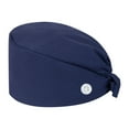 thumbnail image 2 of HAJWOH Surgical Caps for Women with Button Adjustable Bouffant Surgical Caps with Ponytail Pouch Cotton Nurse Hats, 2 of 4