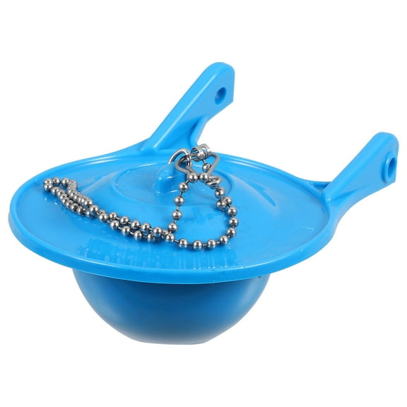 Supvox Toilet Replacement Flapper Sky-Blue Rubber Accessory for Toilet Tank 1Pcs