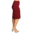 thumbnail image 2 of Women's Plus size Trendy Style Knee Length Solid Pencil Skirt, 2 of 4