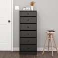 thumbnail image 2 of Prepac Astrid Black 6-Drawer Tall Chest, 2 of 9