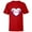 Red, variant on Marvel Spider-Man Ghost Spider Spider-Gwen Heart Mask Logo - Short Sleeve T-Shirt for Kids - Customized-White