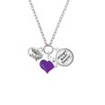 thumbnail image 2 of Delight Jewelry Silvertone Panther - Purple Heart Nurse Strong Zoe Necklace, 2 of 4