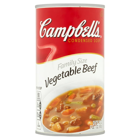 Campbell's Family Size Vegetable Beef Soup 23oz - Walmart.com