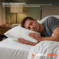 thumbnail image 4 of SELECTSHOP Set De 2 Almohada De Memory Foam Triturado Ultra Suave Cojin Ajustable con Funda Exterior Antibacterial Transpirable Almohada Comoda Confortable Suoper Comoda 45 X 64 cm KTHG193C6 (2), 4 of 8
