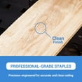 thumbnail image 3 of MEITE T-50 Staples 9/16 Inch Length Heavy Duty Galvanized 20 Gauge 3/8 Inch Crown Ideal for Upholstery, Construction, Furniture, 3 of 8