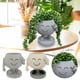 thumbnail image 1 of ¡Aprovecha las Ofertas!, Maceta con forma de hombrecito sonriente de Biye, bonita y carnosa, para jardín, patio, diseño de plantas, macetas Akmoler, 1 of 7