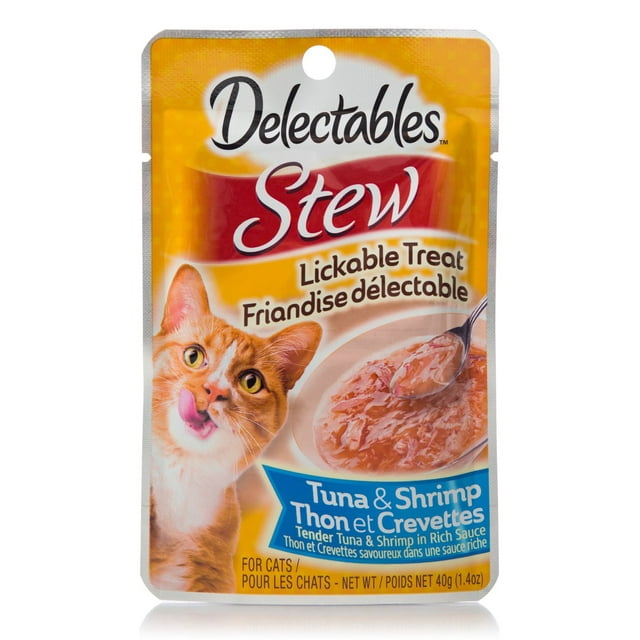 Hartz Delectables™ Friandise délectable de ragoût pour chat thon et crevettes