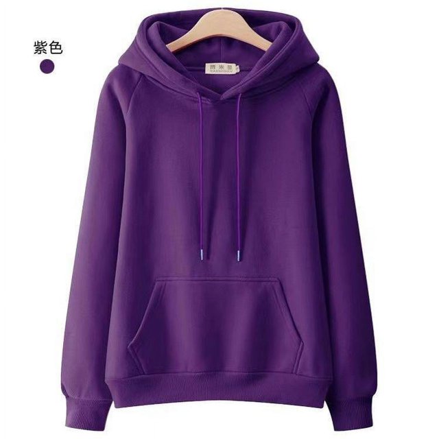 ML 100 Cotton Double Layer Hat Raglan Sleeve Hoodies Sweatshirt Women New Solid Color Pullover Loose Spring Autumn Hooded Jacket