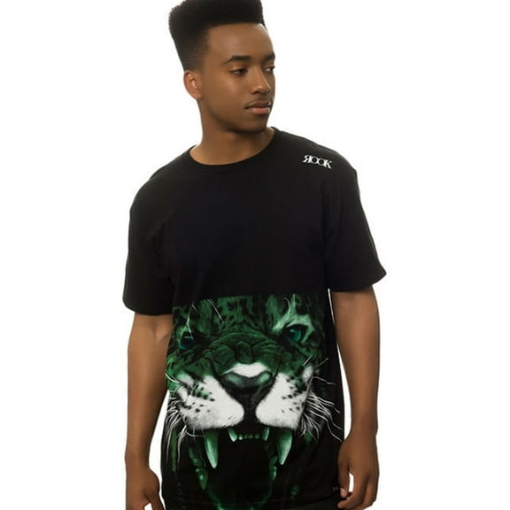 ROOK Mens The Jaguares Graphic T-Shirt, Black, Small
