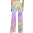 thumbnail image 4 of Women's Pajama Pants Rainbow Diamond Pattern Comfy Stretch Sleepwear Essentials womens Lightweight Lounge Terry Pajama Pant, Large, 4 of 7