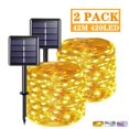 thumbnail image 2 of Guirnalda de luces LED solares para exteriores, 40 m, 10 m y 5 m, decoración navideña para el hogar, calle, fiesta, 2 of 5