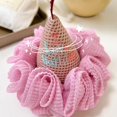 thumbnail image 4 of Fiudx Bonita Esponja de Lufa, Malla Exfoliante Suave, Material de Polietileno Reciclado, Exfoliante Suave para La Ducha, Accesorio de Baño Perfecto, Almacenamiento Colgante, Regalo Ideal para Cumplea, 4 of 5