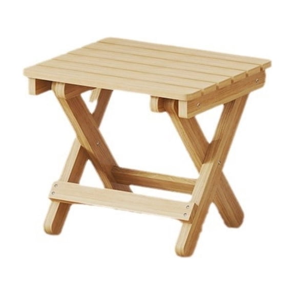 Foldable Wooden Stool – Portable Solid Wood Bench for Camping, Garden, Home & Outdoor Travel, Lightweight, Versatile & Durable